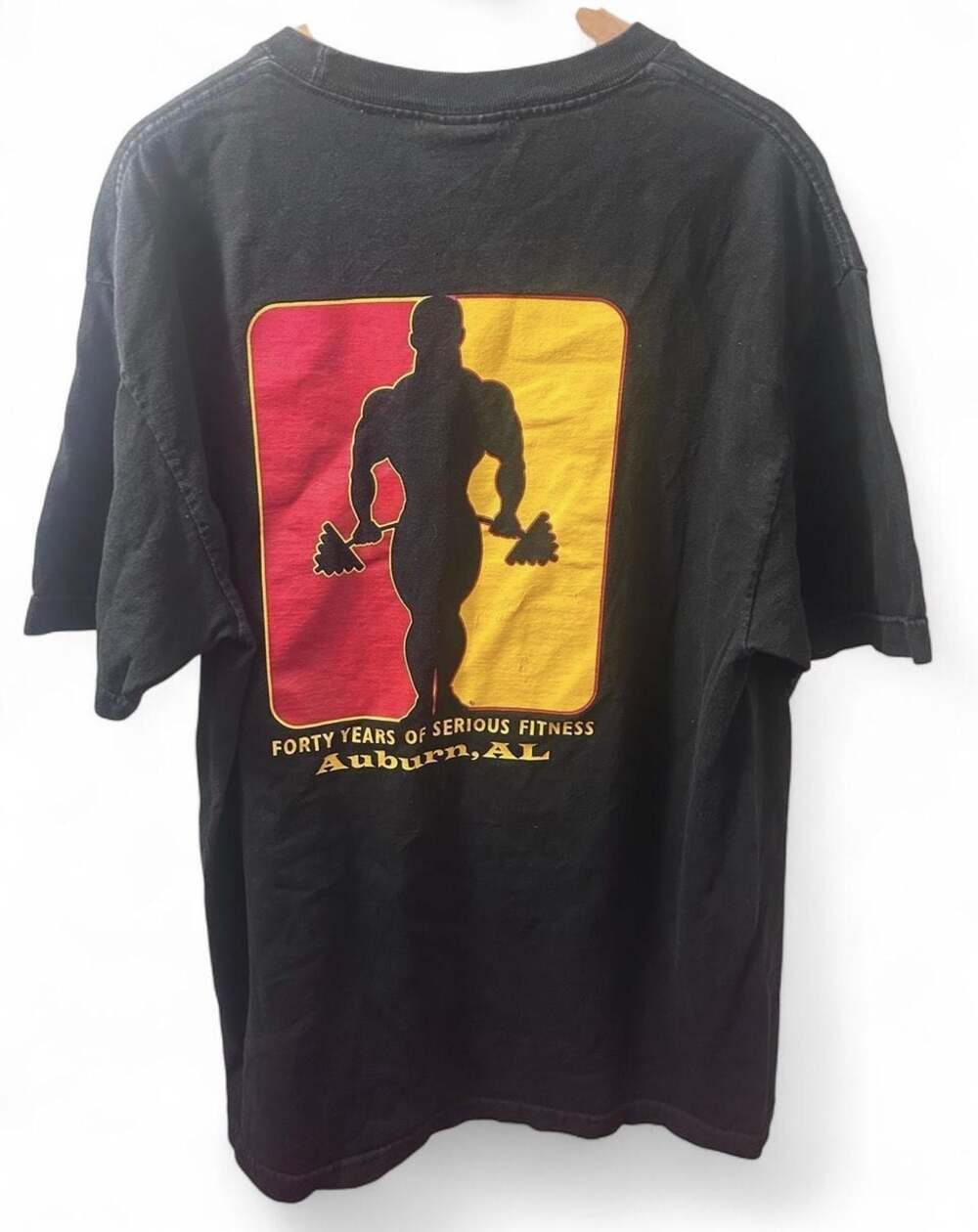 Vintage Gold's Gym Forty Years of Serious Fitness Auburn, AL T-Shirt